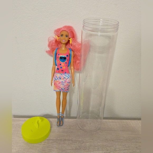 Mattel Other - Barbie Color Reveal Neon Tie Dye Fashion Doll with Accessories Color Changing